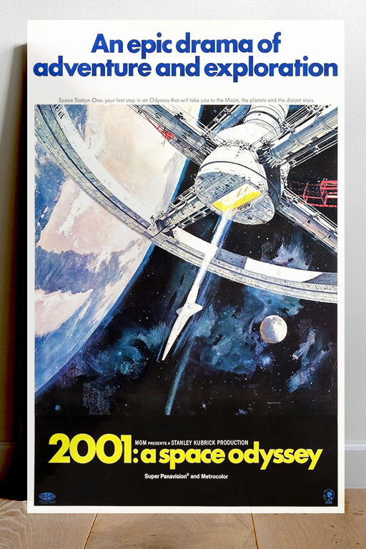 2001 A Space Odyssey Art Print Keir Dullea Bowman Dave HAL 9000 | Sci-Fi Movie 24x36 inch Poster Home Decor | Classic Stanley Kubrick Film Art | Space Odyssey Movie Memorabilia