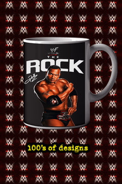 THE ROCK 11oz Mug featuring Pro Wrestling | Dwayne Johnson Merchandise