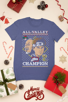 KIDS UGLY Vintage Karate Kid Miyagi Daniel All Valley Championship Logo T-shirt | Retro