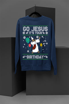 "Holy Night" Jesus Birthday Christmas Sweatshirt | Retro | Nativity Scene | Bethlehem |