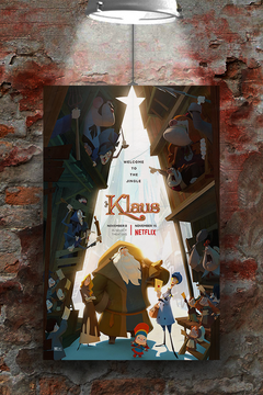 Klaus - featuring Jason Schwartzman | Premium Gloss Poster | Film Lover's Holiday Gift | Klaus Movie Fan Art Print