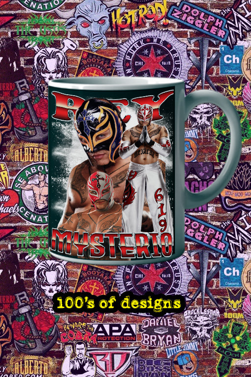 Rey Mysterio 11oz Mug | Pro Wrestling Legend Rey Mysterio Image Cup
