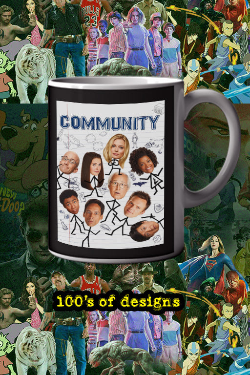 Community 11oz Mug | TV Show Poster Design | Joel McHale Mug