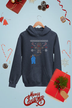 "Cookie Monster Christmas Chaos" | Sesame Street | Kids Christmas Ugly Hoodie