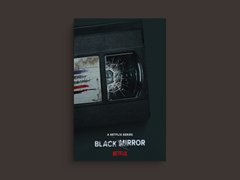 Black Mirror Canvas Print | Dark Sci-Fi TV Show Design | Featuring Lead Actor's Name