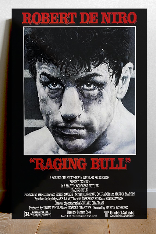 Raging Bull Robert De Niro | Premium Film Poster | Gloss Design