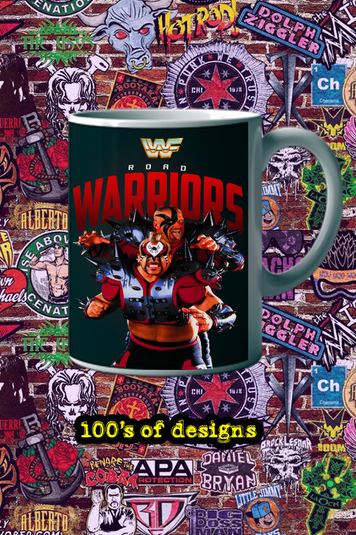 ROAD WARRIORS 11oz Mug featuring Pro Wrestling Legion of Doom image | Pro Wrestling Mug | Wrestling Fan Gift | Vintage Wrestling Collectible