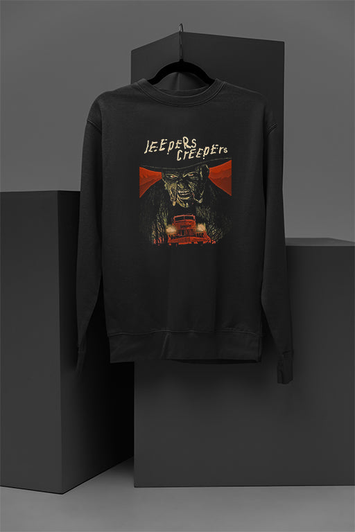 Horror | Jeepers Creepers Cozy Pullover Sweatshirt | Classic Horror Film Warm Sweater | Halloween
