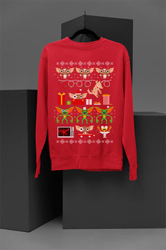 UGLY Gizmo from the Gremlins Christmas Chaos Sweatshirt | 80s Icon | Retro