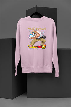 Master Roshi Power Sweatshirt | Dragon Ball Z Anime Sweatshirt | Roshi Sensei Graphic Sweatshirt