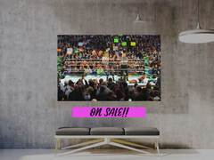 Wrestlemania 40 Rhea Ripley Womans World Champion Poster | WWE Wrestling Room Decor | Wrestlemania 40 Memorabilia | Wrestling Fan Gift | Wrestlemania 40 Wall Art | Rhea Ripley Championship Design | Limited Edition Wrestle