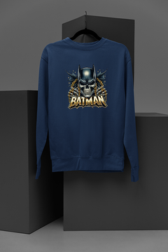 "Cool Batman Skull Sweatshirt | DC Inspired Sweatshirt | Edgy Batman Tattoo Design"