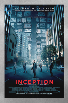 Inception Leonardo DiCaprio Premium Gloss Poster | Blockbuster Film Art Design | Home Decor Gift for Movie Fans