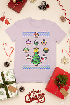 KIDS UGLY Super Mario Bros Christmas Chaos Tee | Retro Gaming | Festive Fun | Classic