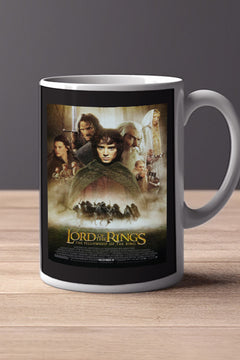 LOTR The Fellowship Of The Ring 11oz Mug | Film Memorabilia | LOTR The Fellowship Of The Ring Design | Lead Actor's Name