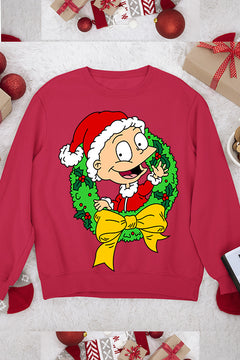 UGLY Vintage Retro Rugrats Tommy Christmas Sweatshirt | 90s Cartoon Holiday Tee | Hipster