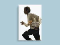 12 Years a Slave Canvas Print | Chiwetel Ejiofor | Film Poster Design