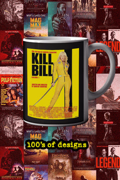 Kill Bill Vol 1 11oz Mug | Film Memorabilia Mug | Kill Bill Vol 1 Design Featuring Uma Thurman