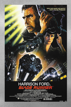 Blade Runner Harrison Ford Gloss Poster | Classic Film Art Print | Sci-Fi Movie Memorabilia