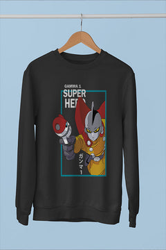 Gamma 1 Super Hero Sweatshirt | Dragon Ball Z Inspired Tee | Anime Fan Apparel | Goku's