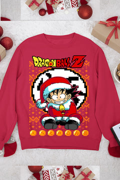UGLY Dragon Ball Z Goku Christmas Chaos Sweatshirt | Ugly Christmas Sweater | Anime Xmas