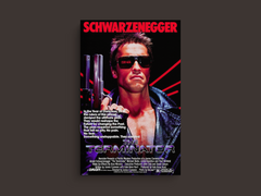 The Terminator Canvas Print | Arnold Schwarzenegger | Film Movie Poster Art | Sci-Fi Classic | Retro Vintage Wall Decor