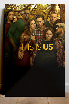 This Is Us Premium Gloss Poster featuring Sterling K. Brown | Mandy Moore | TV Show Design