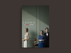 The Crown Canvas Print | Claire Foy Wall Art Decor | TV Show Queen Elizabeth II Poster | The Crown Fan Gift Idea