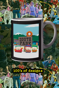 South Park 11oz Mug featuring Stan and Kyle Design | TV Show South Park Merchandise | Cartoon Character Coffee Cup