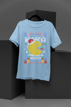 UGLY Retro Pacman Christmas T-Shirt | Vintage Arcade Gaming | Festive Ugly Design |