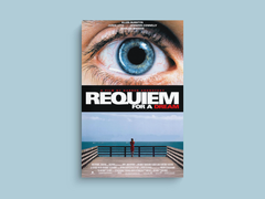 Requiem for a Dream Canvas Print | Film Poster Artwork | Jennifer Connelly and Jared Leto Art | Movie Memorabilia Wall Decor