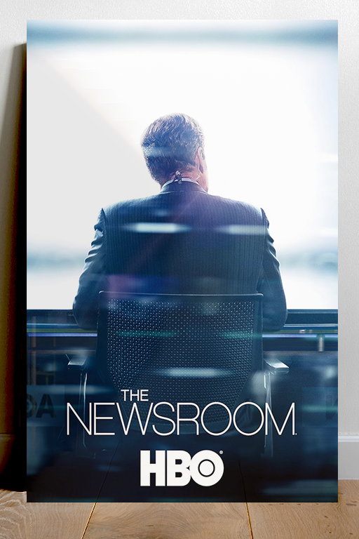 The Newsroom | Jeff Daniels Gloss Poster for Fans of the TV Show and Aaron Sorkin Designs