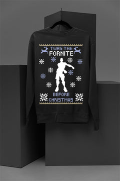 Twas The Fortnite Before Christmas Dance Pose | Festive Gaming Sweatshirt | Holiday Gamer Tee