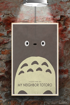 My Neighbour Totoro Gloss Poster Featuring Totoro and Satsuki | Film Fan Art Print | Movie Wall Decor