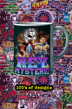 Rey Mysterio 11oz Mug featuring Pro Wrestling Legend Design | Collector's Item - Limited Edition