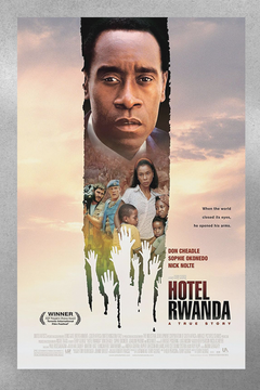 Hotel Rwanda Gloss Poster | Don Cheadle Wall Art | Film Memorabilia | Movie Poster Print