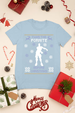 KIDS UGLY "Twas The Fortnite Before Christmas Dance Pose" | Kids T-Shirt