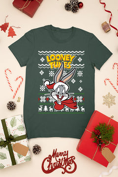 ULGY Bugs Bunny Retro Looney Tunes Christmas T-Shirt | Vintage Bugs Bunny | 90s