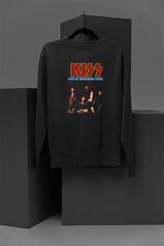 Kiss Live At Budokan 1988 | Rock Band Sweatshirt | Vintage Kiss Concert Style | 80s Glam Rock Fashion | Retro Music Fan Apparel