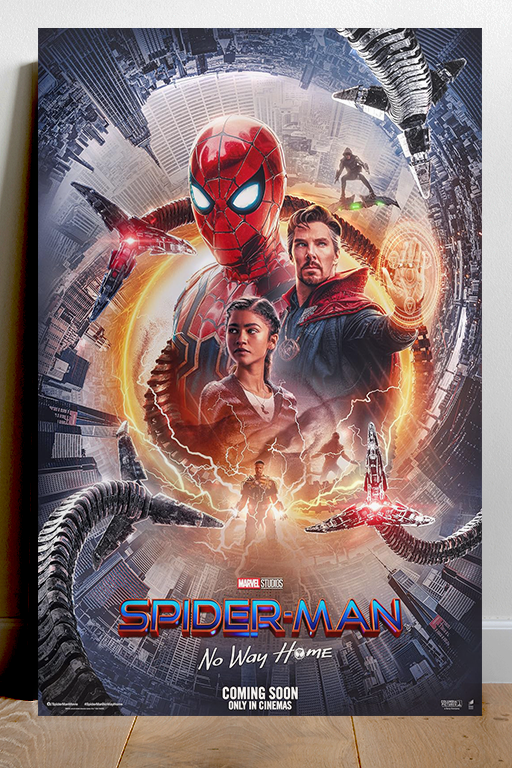 Spiderman No Way Home Tom Holland Gloss Poster | Film Memorabilia Wall Art Print | Peter Parker Movie Design | Spiderman No Way Home Merchandise | Home Decor Poster for Film Fans