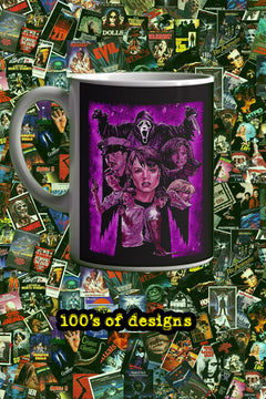 Horror | Scream Film Neon Design | 11oz Mug
