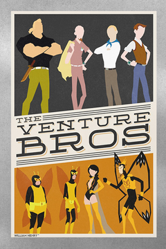 The Venture Bros Brock Samson Gloss Poster | Tv Show Art Print | Gift for Fans