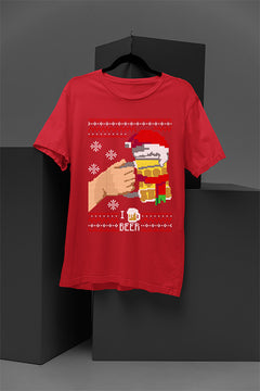 UGLY Festive Cheers: I Love Beer | Christmas Cheer | Ugly Sweater Design | Retro