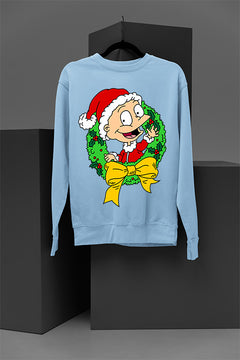 UGLY Vintage Retro Rugrats Tommy Christmas Sweatshirt | 90s Cartoon Holiday Tee | Hipster