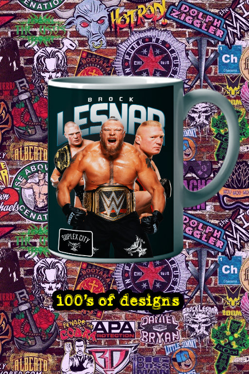 BROCK LESNAR 11oz Mug | Pro Wrestling Champion Photo Mug Design