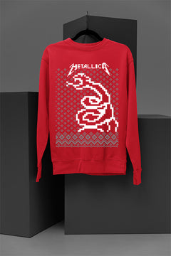 UGLY Metallica "Master of Christmas" Sweatshirt | Ugly Metallica Christmas Design | Retro