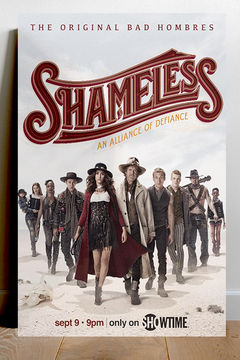 Shameless USA Poster featuring Emmy Rossum and William H. Macy | Premium Gloss | TV Show Memorabilia | Unique Fan Art