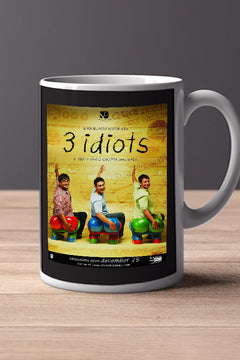 3 Idiots 11oz Mug - Film Memrobillia | Bollywood Movie Gift | Aamir Khan | Kareena Kapoor | Comedy Drama Film Merchandise