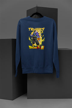 Trunks | Anime Sweatshirt | Dragon Ball Z Sweater | Saiyan Warrior Top | Hip Hop Streetwear