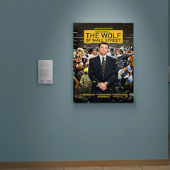 The Wolf of Wall Street Canvas Print Leonardo DiCaprio | Wall Art Decor Poster Film Movie Artwork | Jordan Belfort Office Home Decor Cinematic Art Print